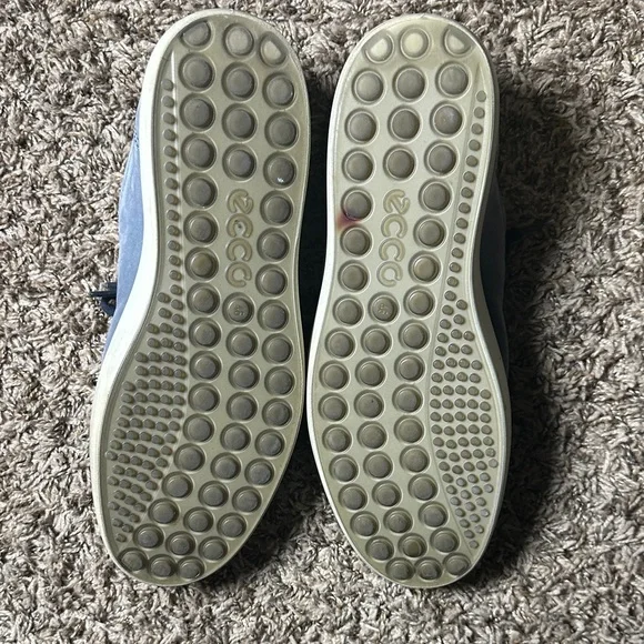 ECCO Danish Design Men's Blue Gray Leather Sneakers Size EU 46 US 12 - Picture 5 of 6